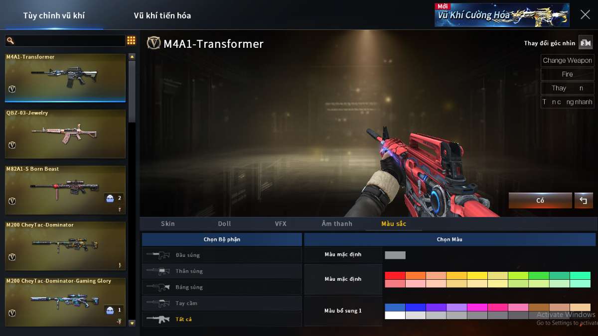 shop acc cf uy tin gia re